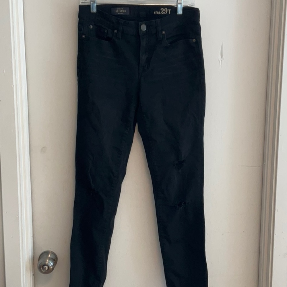 J Crew Women's Black Jeans